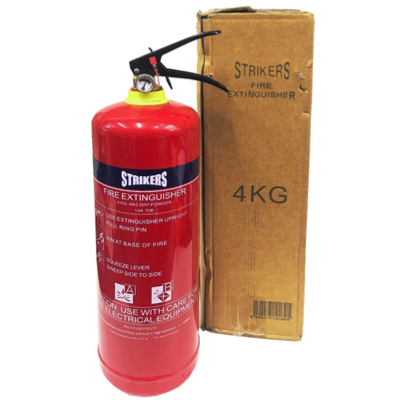 STRIKERS 4KG Dry Powder Portable Fire Extinguisher