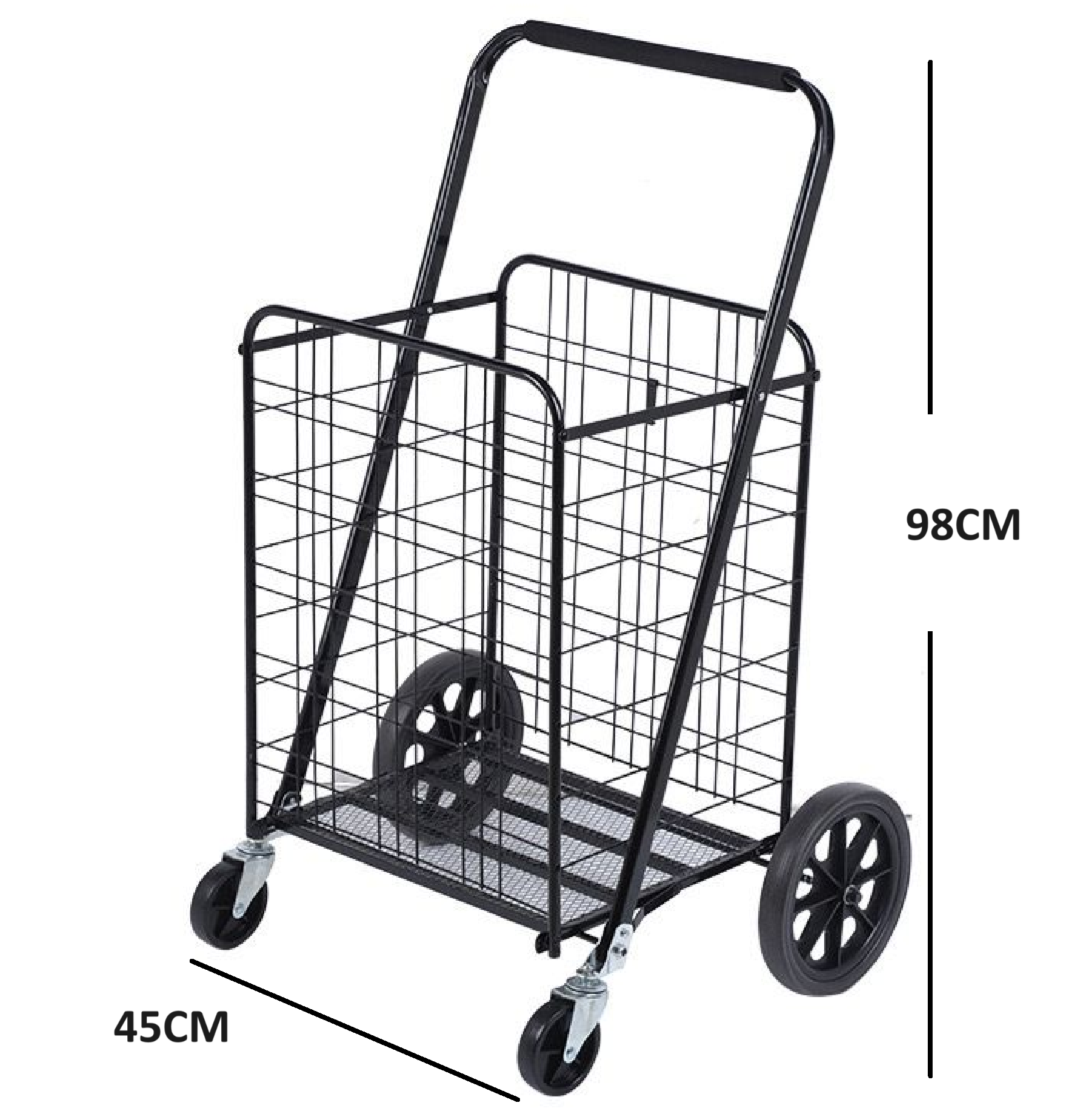 Superior Heavy Duty Market Trolley LARGE 45CM X 98CM