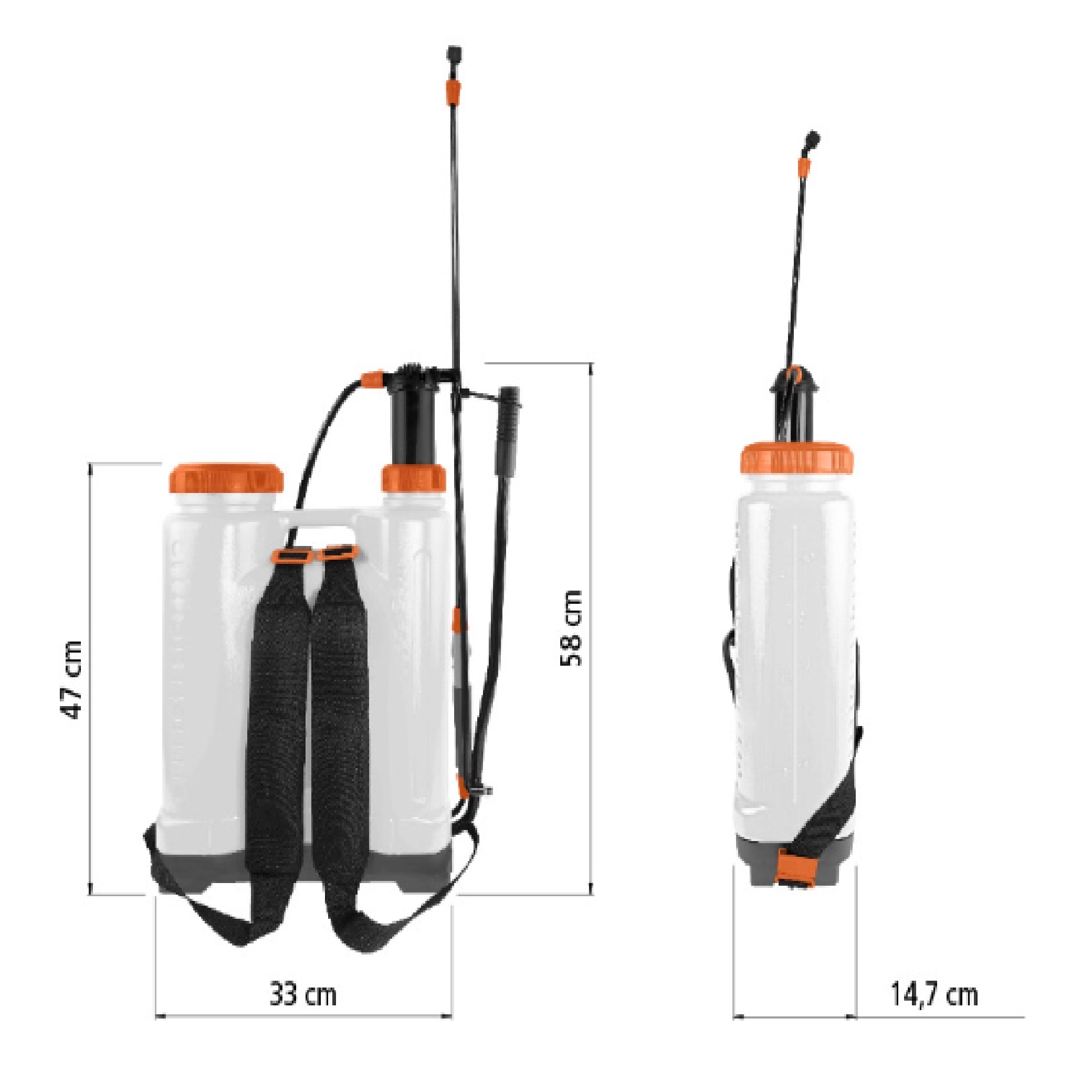 Tramontina 78620126 Standard Pressure BACKPACK Sprayer 12 Litres