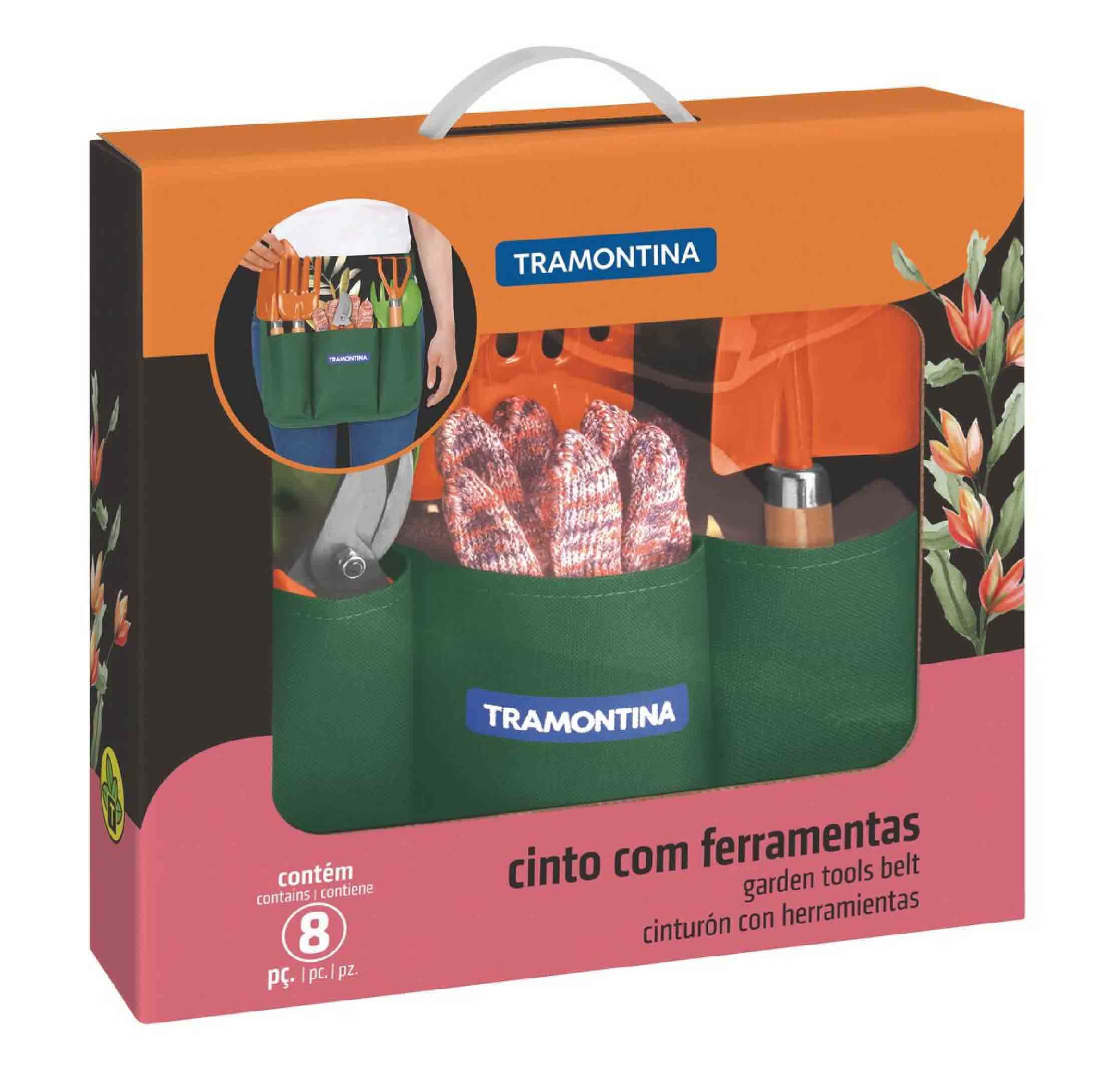 Tramontina 8 Pieces Garden Tool Set, Printed Gift Box