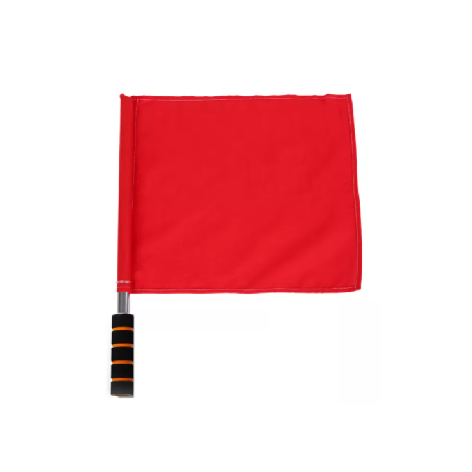 WORKSITE Safety Flag With Handle RED 30CM X 30CM