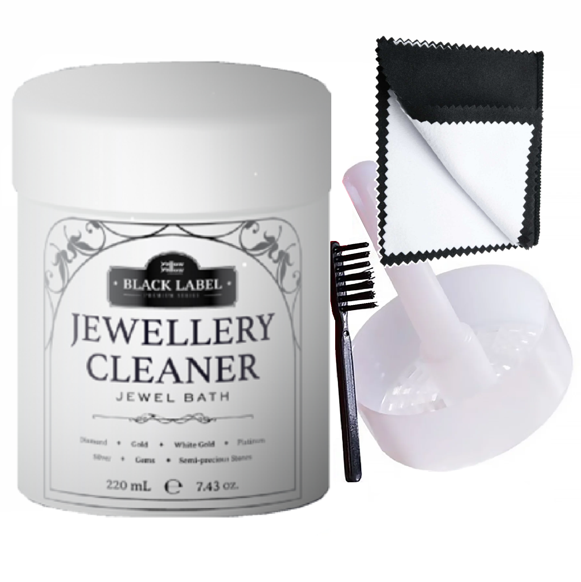 Yellowyellow BLACK LABEL Jewellery Cleaner (DIP & CLEAN) 220ML