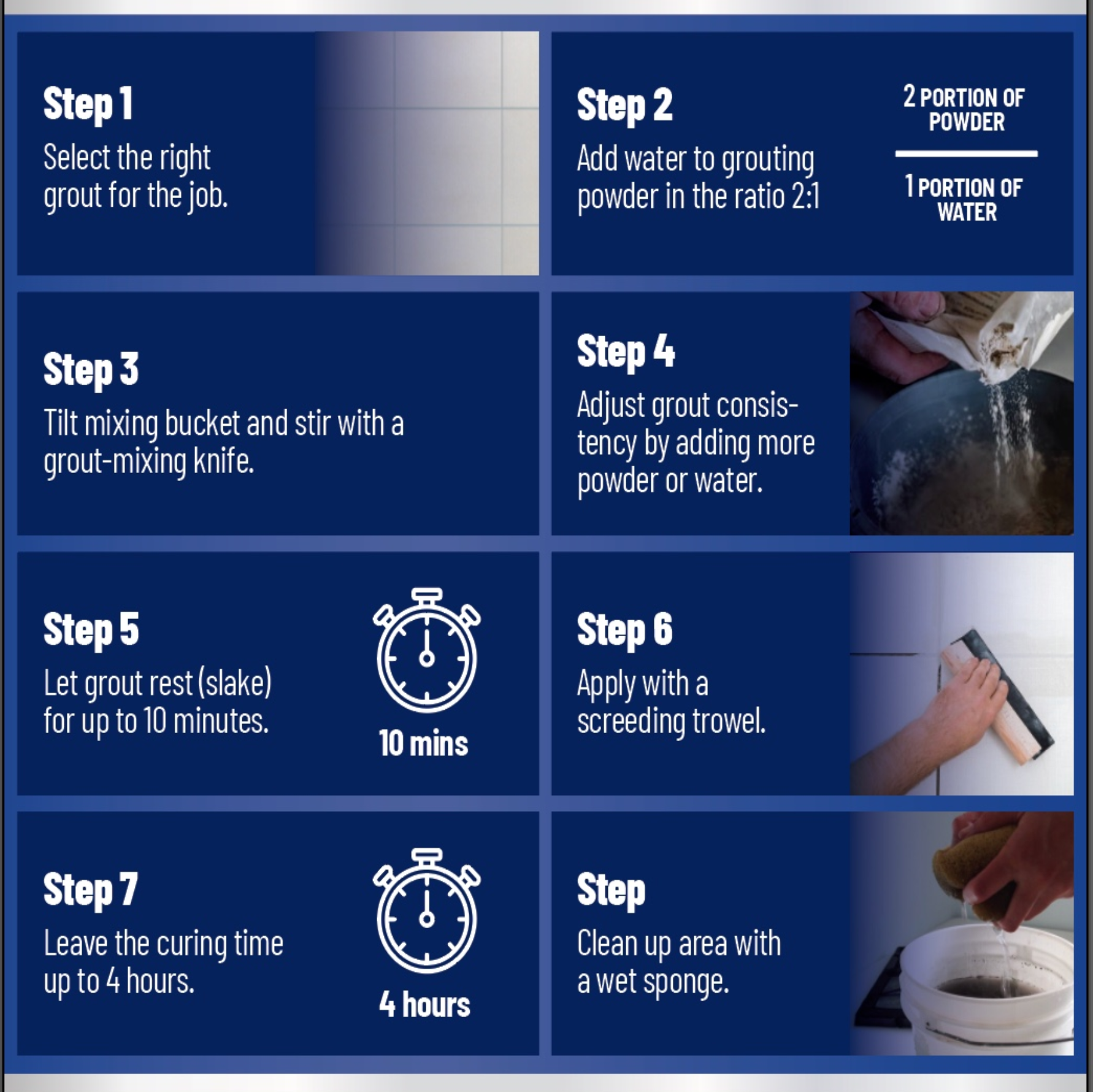 Yellowyellow Durable Wall & Floor Tile Grout PRE-MIX 1KG INTERIOR & EXTERIOR