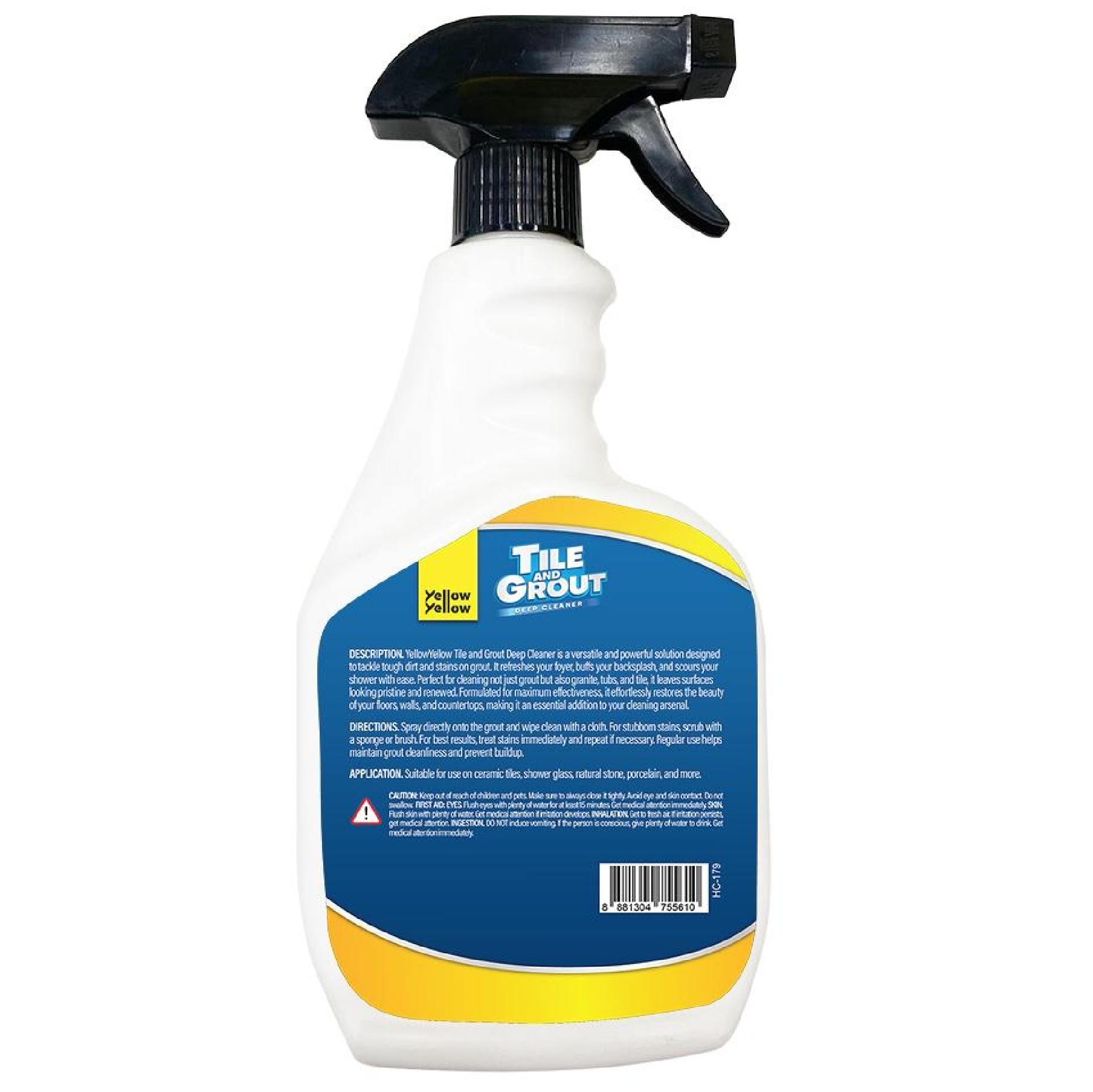 Yellowyellow TILE & GROUT Deep Cleaner EXTRA POWER Spray 500ML X 3 BUNDLE