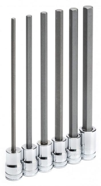 Gearwrench Long Length Hex Bit Sockets and Mid-Length Hex Sockets